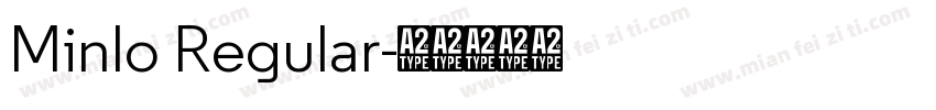 Minlo Regular字体转换